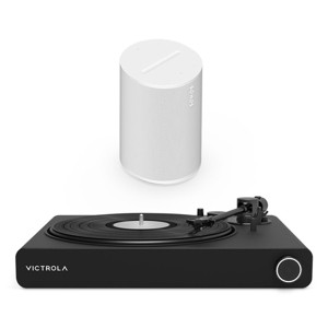 Victrola Stream Onyx Works with Sonos Wireless Turntable with Sonos Era 100 Wireless Smart Speaker (White) - 1 of 4