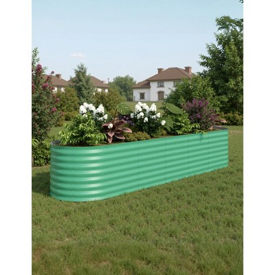 Raised Garden Bed,Galvanized Raised Planter Boxes Outdoor with Easy Assembly, for Vegetables, Fruits, Flower