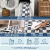 Acekool Modern Runner Rug [2x6] Non-Slip Geometric Kitchen Runner, Stain Resistant Ultra-Thin Bedside Rug for Bedroom, Hallway, Laundry [color - 4 of 4