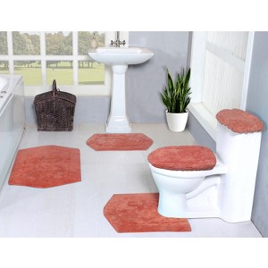 Waterford Collection Cotton Tufted Set of 5 Bath Rug Set - Home Weavers - 1 of 4