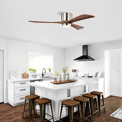 52 Inch Reversible Ceiling Fan with Lights And Remote-The Pop Home