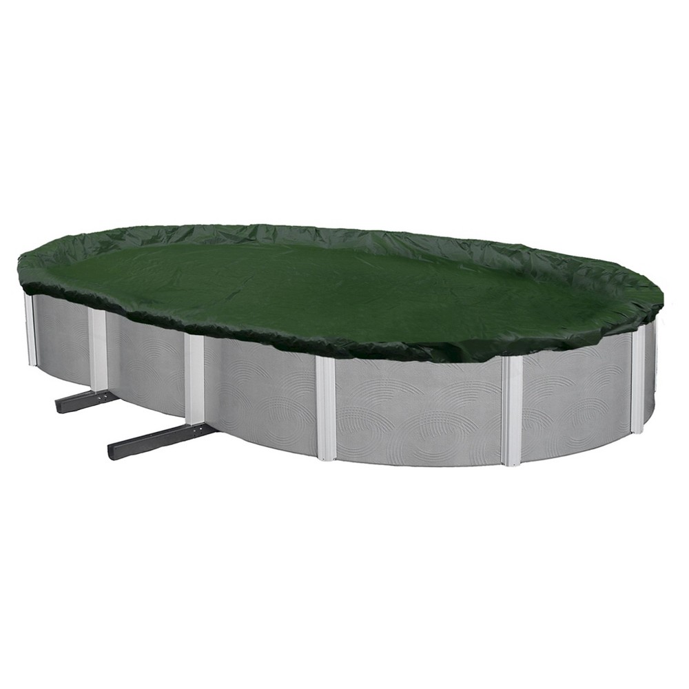 Dirt Defender Silver Series 16' x 32' Oval Above Ground Winter Pool Cover