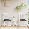 vidaXL - Chair Cushion 2 Pcs Outdoor Patio Seat Cushion - Anthracite 15.7"x15.7"x2.8" - Oxford Fabric - Soft Filling - Non-Slip Design - 2 of 4