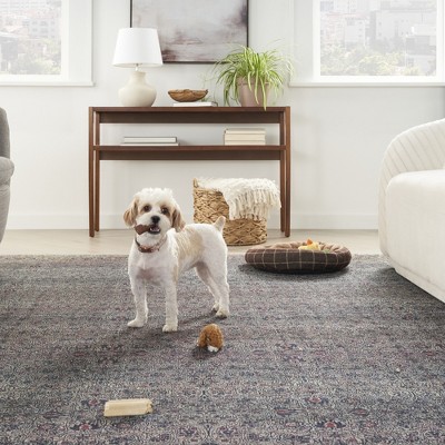 Emerald Vintage Flatwoven 5' x 7' Synthetic Easy Care Rug