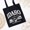 City Creek Prints Idaho Forest Scene Canvas Tote Bag - 15x16 - Black - 2 of 2