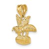 Black Bow Jewelry 14k Yellow Gold Honey Bee Pendant, 13mm (1/2 inch) - 4 of 4