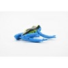 Collectible Wildlife Gifts | Blue and Yellow Brazilian Dyeing Poison Dart Frog, Hand Painted, Hard Rubber, Toy, Gift,  2 1/2" F4403 B9 - 4 of 4