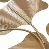 Gold Foil Metal Ginkgo Leaf Wall Decor - 3 of 4