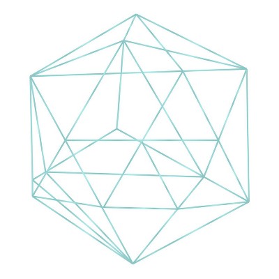 4pk Ceramic Blue Geo Diamond Coasters - Thirstystone