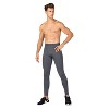 Anna-Kaci Active Men's Full Length Active Compression Leggings with Supportive Panel Stitching and Wide Waistband - 3 of 4