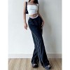 Coolmee Women Baggy Track Pants Casual Elastic Waist Wide Leg Parachute Jogger Sweatpants - 4 of 4