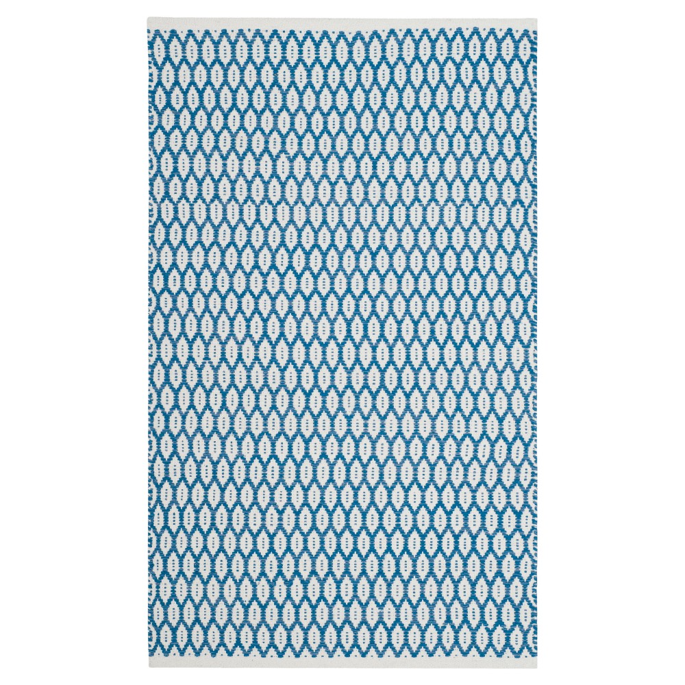 3'x5' Alena Woven Rug Blue/Ivory - Safavieh