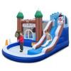 Costway 6-in-1 Winter Theme Snowman Inflatable Castle Kids Bounce House without Blower - 2 of 4