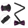 INSPIRE CHIC Men's Velvet Adjustable Pre-Tied Bow Tie - 2 of 4