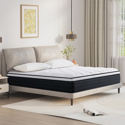 Wuleitex 12 Inches Medium Feeling Hybrid Mattress with Individual Pocket Coils for Fully Supportive