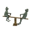 SPI Home Playground Days Frogs Garden Sculpture – 15-Inch Cast Aluminum Outdoor Statue with Whimsical Frog Duo in Antique Bronze Finish - 2 of 4