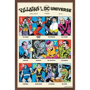 Trends International DC Comics 90th - Villains Of The Universe Framed Wall Poster Prints - 1 of 4