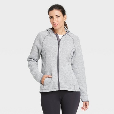 grey fleece sweater