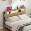KTMBDW Bed Frame with Smart LED Lights, Storage Headboard with USB Charging Station, Platform Bed - 4 of 4