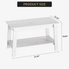 Stylish 31.5" Coffee Table with Open Shelves - 2-Tier Modern Industrial Design - 3 of 4