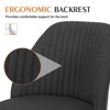 NicBex Armless Office Chair with Adjustable Height Modern Rotatable Vanity Chair Computer Chair with 5 Casters for Office, Study, Bedroom - 3 of 4