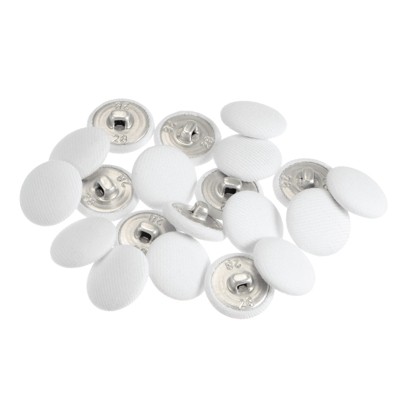 Unique Bargains DIY Craft Metal Shank Cotton Covered Round Sewing Buttons 20 Pcs