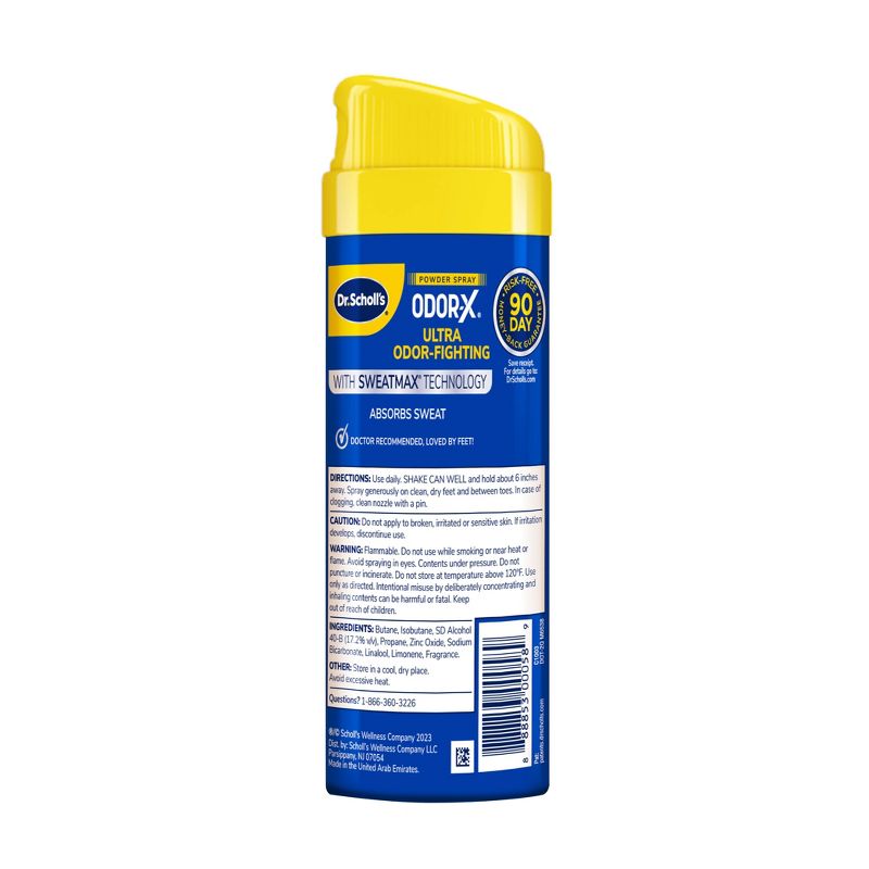 Dr. Scholl&#39;s Odor-X Odor Ultra-Fighting Spray Powder - 4.7oz, 3 of 10