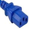 SANOXY 2 PACK of 1ft 18 AWG Universal Power Cord IEC320 C13 to NEMA 5-15P, Blue - 3 of 3