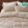 100% Washed Cotton Duvet Cover Minimalist Cotton Duvet Cover for All Seasons GentleSoft™ Plain Simple Bedding Set - 3 of 4