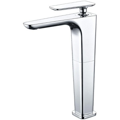 ALFI  AB1778-BN Brushed Nickel Tall Single Hole Modern Bathroom Faucet