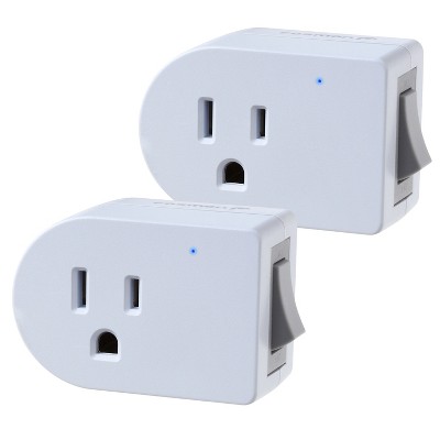 Fosmon [ETL Listed] Outlet Adapter Surge Protector 245J, Portable Power Adapter Plug with Power Switch Circuit Breaker and Indicator