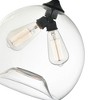 CWI Lighting Glass 2 Light Down Mini Pendant With Clear Finish - 4 of 4