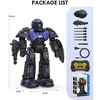 SUGIFT Interactive Remote Control Toy Robot with LED Lights, Music, Dancing, Shooting Features, Educational Fun, and USB Charging - 3 of 4