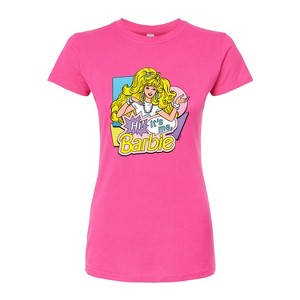 Women's - Barbie - Hi Its Me Fitted Graphic T-Shirt - 1 of 2