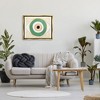 Stupell Industries Green Modern Evil Eye Symbol Black Floater Framed Canvas Wall Art - 2 of 4