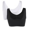 Allegra K Women's Removeable Pads Wirefree Sleep Vest Tops Bralettes - 2 of 4