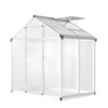 Heavy Duty Greenhouse for Outdoors with Doors and Adjustable Roof Vent Windows, Walk-in Large Sunhouse for Backyard Gardening - 3 of 4