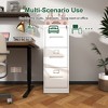 Dexmalle Metal Vertical File Cabinet with 3 Drawer and Lock - 4 of 4
