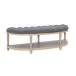 Covil Demilune Bench Charcoal - Powell Company