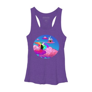 Women's Design By Humans Smokes in the sky By LilLogan Racerback Tank Top - 1 of 3