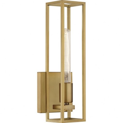 Quoizel Lighting Leighton 1 - Light Vanity in  Weathered Brass