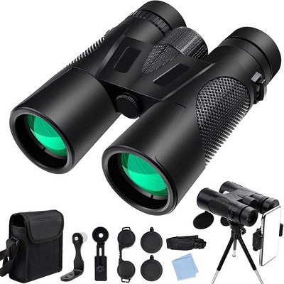 SUGIFT 12x42 HD Binoculars for Adults High Powered with Phone Adapter and Tripod, Super Bright BAK4 Prism Waterproof Binoculars