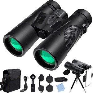 SUGIFT 12x42 HD Binoculars for Adults High Powered with Phone Adapter and Tripod, Super Bright BAK4 Prism Waterproof Binoculars - 1 of 1