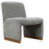 CAVINAS Chenille Accent Chair with Mid-Height Backrest,Modern Upholstered Living Room Chairs,Reading Chairs for Living Room - 4 of 4