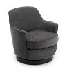 Comfort Pointe Reese Wood Base Swivel Accent Chair - 2 of 4