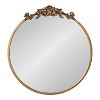 Kate and Laurel Arendahl Metal Round Mirror, 24" Diameter, Gold - 2 of 4