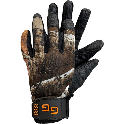 Glacier Glove Midweight Pro Hunter Fingerless Gloves - Large - Realtree Camo