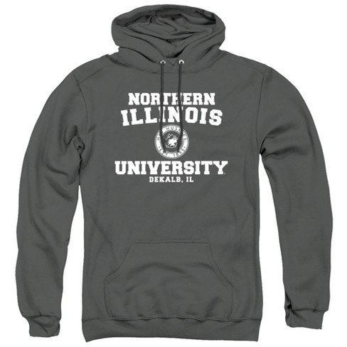 Northern Illinois University Official Circle Logo Unisex Adult Pull-Over Hoodie, Charcoal - image 1 of 4