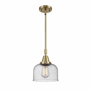 Bell - 1 Light Stem Hung Mini Pendant In Industrial Style-11.13 Inches Tall and 8 Inches Wide - 1 of 1