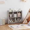 Kids Bookshelf & Toy Storage Organizer, 3-Tier Wooden Open Bookcase Book and Toy Storage Display Organize for Bedroom Playroom Nursery - 4 of 4